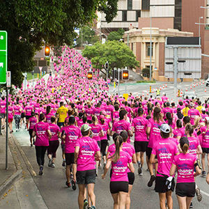 Sea of pink supports breast cancer treatment and research