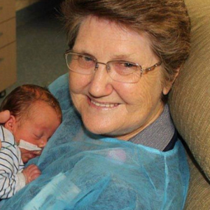 Gwen has given 15,000 hours of cuddles to sick and premature babies