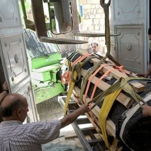 Ancient marble columns from Church of the Holy Sepulcher get museum home