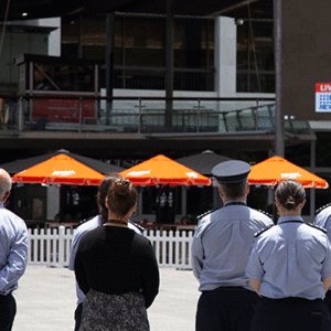 Fallen Queensland police officers honoured in public memorial
