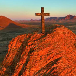 Giant desert cross a symbol of hope