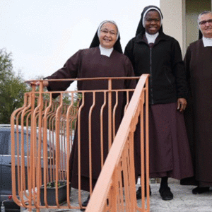 Sister Selestina drives for hours to meet Catholics, to keep them from falling away from the Church